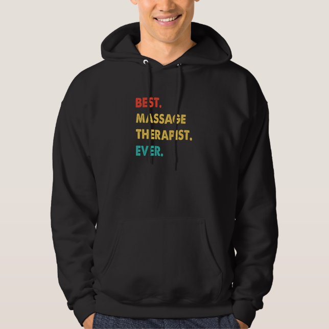 Massage Therapist Retro Best Massage Therapist Eve Hoodie (Vorderseite)