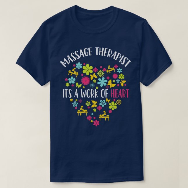 Massage Therapist sein Werk T-Shirt (Design vorne)