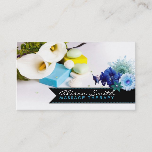 Massage Therapy Business card Visitenkarte (Vorderseite)