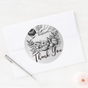 Massage Therapy Healing Hands Energie Wellness-Cen Runder Aufkleber