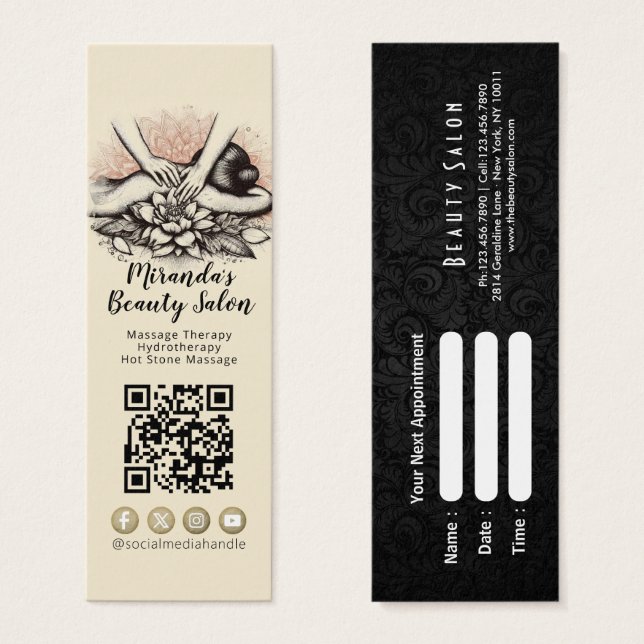 Massage Therapy Heilung Hände Energie Wellness-Cen (Vorne & Hinten)