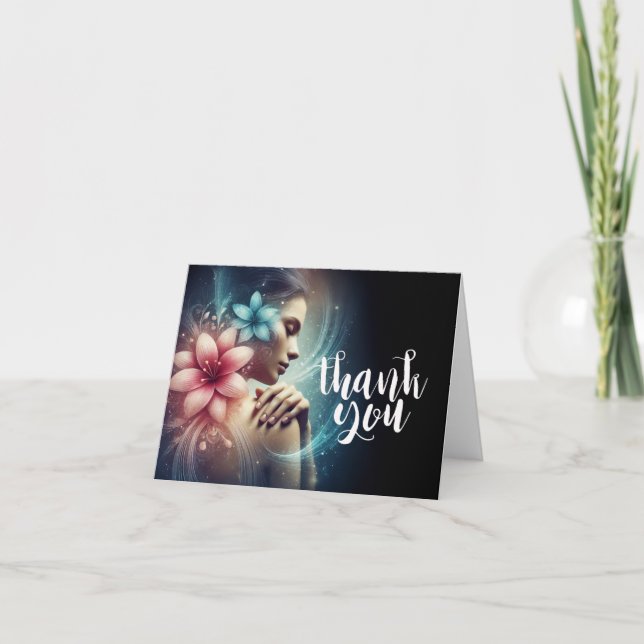 Massage Therapy Heilung Hände Energie Wellness-Cen Dankeskarte (Vorderseite)