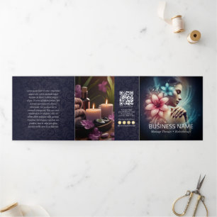 Massage Therapy Heilung Hände Energie Wellness-Cen Dreifach Gefaltete Karte