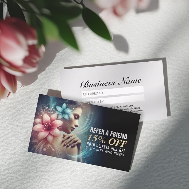 Massage Therapy Heilung Hände Energie Wellness-Cen Empfehlungskarte (Von Creator hochgeladen)