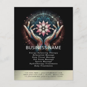 Massage Therapy Heilung Hände Energie Wellness-Cen Flyer
