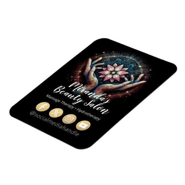 Massage Therapy Heilung Hände Energie Wellness-Cen Magnet (Linke Seite)