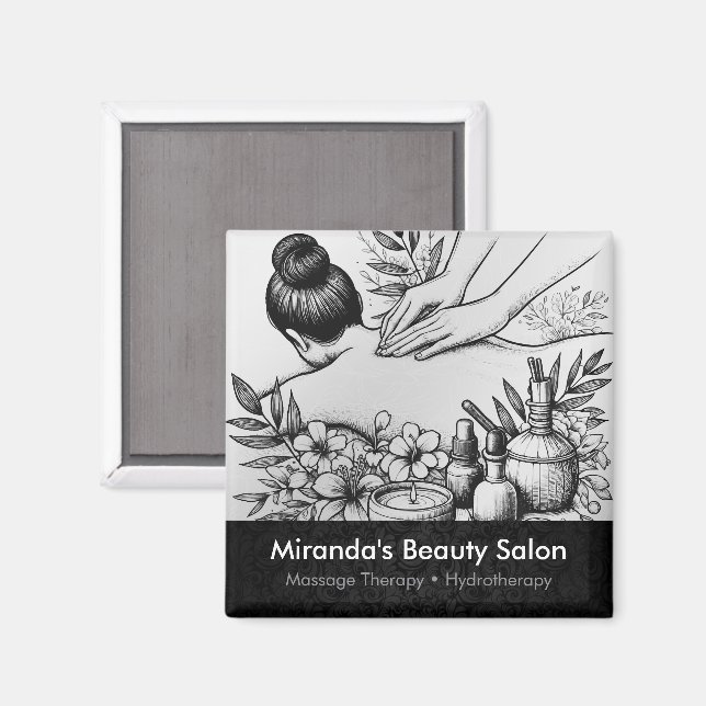 Massage Therapy Heilung Hände Energie Wellness-Cen Magnet (Vorderseite/Rückseite)