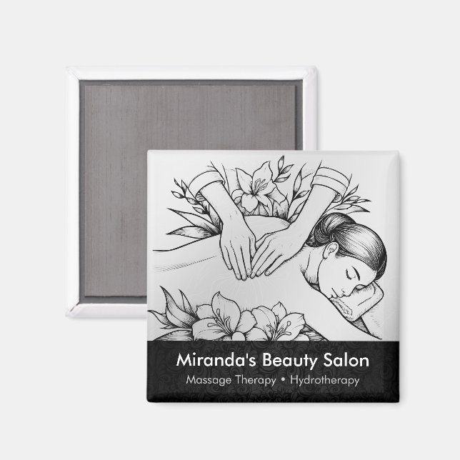 Massage Therapy Heilung Hände Energie Wellness-Cen Magnet (Vorderseite/Rückseite)