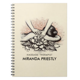 Massage Therapy Heilung Hände Energie Wellness-Cen Notizblock