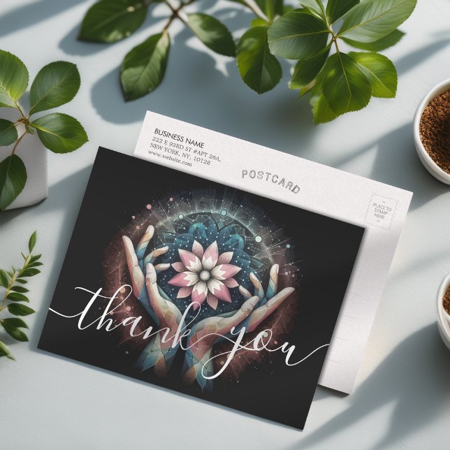 Massage Therapy Heilung Hände Energie Wellness-Cen Postkarte (Von Creator hochgeladen)