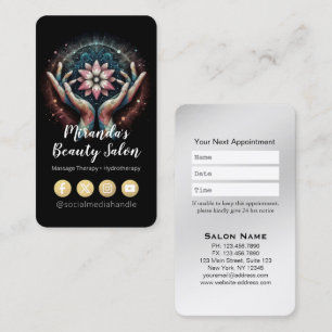 Massage Therapy Heilung Hände Energie Wellness-Cen Terminkarte