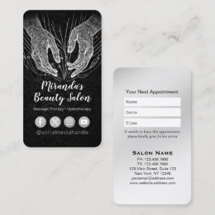 Massage Therapy Heilung Hände Energie Wellness-Cen Terminkarte