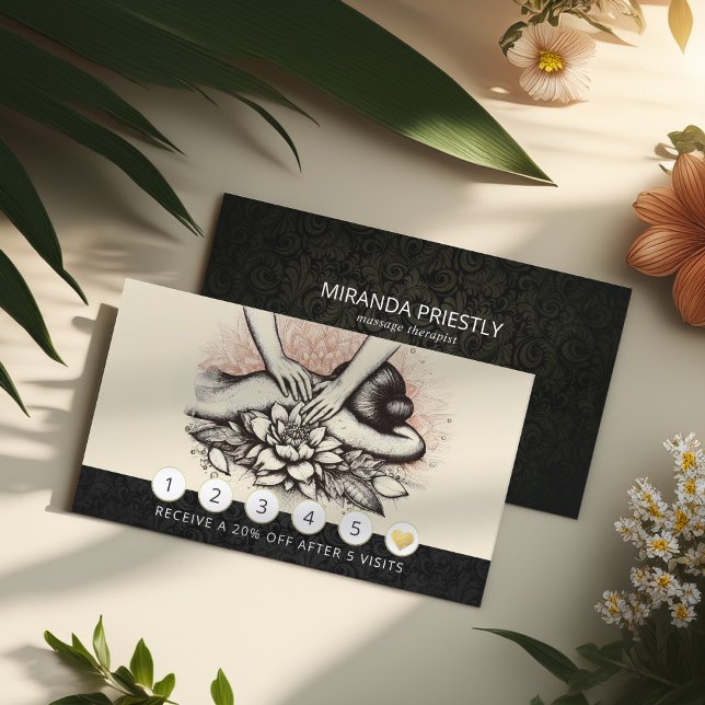 Massage Therapy Heilung Hände Energie Wellness-Cen Treuekarte (Von Creator hochgeladen)