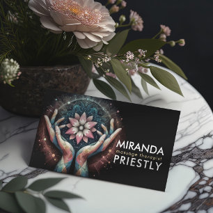 Massage Therapy Heilung Hände Energie Wellness-Cen Visitenkarte