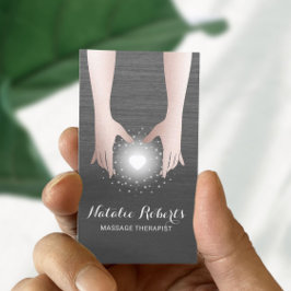 Massage Therapy Reiki Energy Healing Hands Visitenkarte