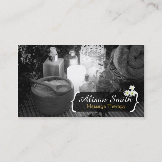 Massage Therapy/Spa/Health Visitenkarte (Vorderseite)