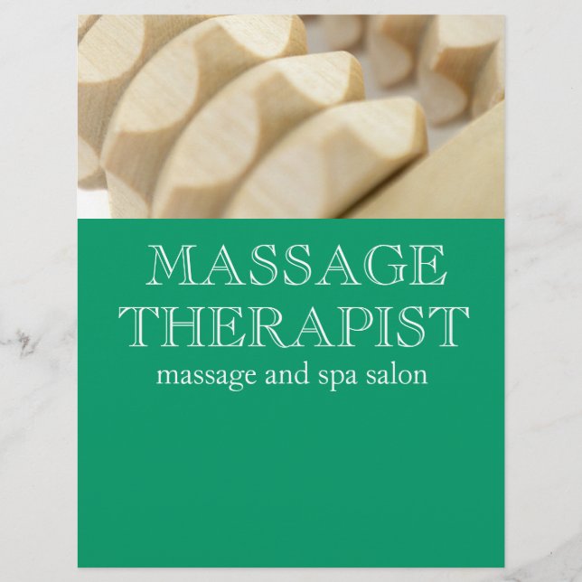 Massage und Therapeut Flyer (Vorne)