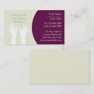 Massage-Visitenkarte Visitenkarte