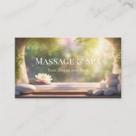 Massage & Wellness-Center Pastellsteine Heilsteine Visitenkarte