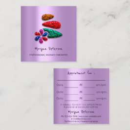 Massage Wellness-Center Wellness Blume Rose Logo L Terminkarte