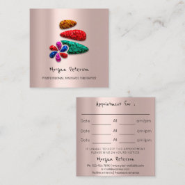 Massage Wellness-Center Wellness Blume Rose Logo S Terminkarte