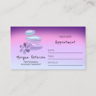 Massage Wellness-Center Wellness Holografisches Lo Terminkarte