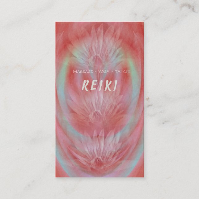Massage-Yoga-thailändische Chi-Kunst-Visitenkarten Visitenkarte (Vorderseite)