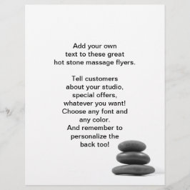 Massagesteine-Foto Flyer