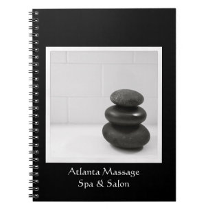 Massagesteine-Foto Notizblock