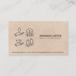 Massagetherapeut | Akupunktur Visitenkarte