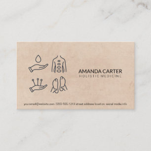 Massagetherapeut Akupunktur Visitenkarte