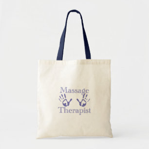 Massagetherapeut: Blauer Handdruck Tragetasche