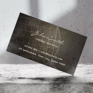 Massagetherapeut Chiropraktor Vintag Visitenkarte