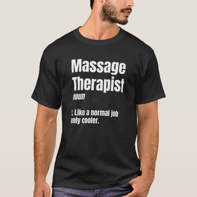 Massagetherapeut Definition Massage Therapie Premi T-Shirt (Vorderseite)