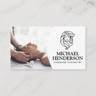 Massagetherapeut   Entspannender Wellness-Center Visitenkarte