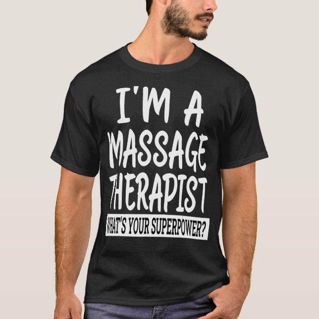Massagetherapeut & Entspannung Beruflich T-Shirt (Vorderseite)