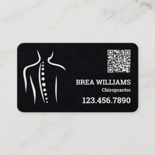 Massagetherapeut für Chiropraktor Custom QR Visitenkarte