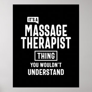 Massagetherapeut Job Title Gift Poster