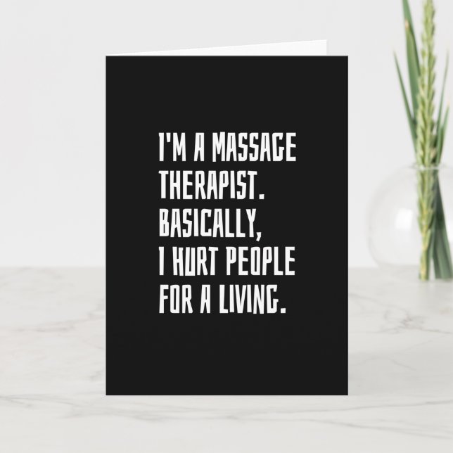 Massagetherapeut Karte (Vorderseite)