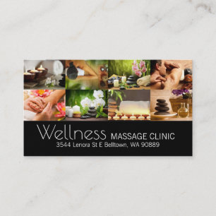 Massagetherapeut, Klinik, Wellness-Business-Card Visitenkarte
