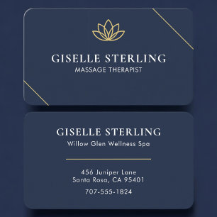 Massagetherapeut Lotus Professional Visitenkarte
