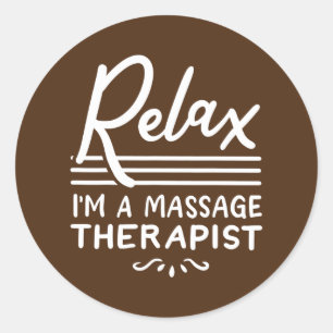 Massagetherapeut Massage Therapie Runder Aufkleber