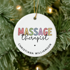 Massagetherapeut | Massagetherapeutika Geschenke Keramik Ornament