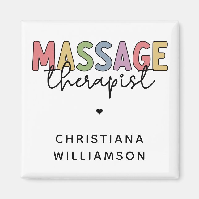 Massagetherapeut | Massagetherapeutika Geschenke Magnet (Vorne)