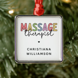 Massagetherapeut | Massagetherapeutika Geschenke Ornament Aus Metall
