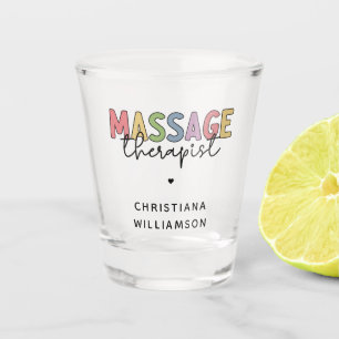 Massagetherapeut Massagetherapeutika Geschenke Schnapsglas