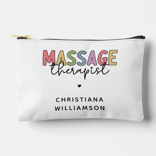 Massagetherapeut | Massagetherapeutika Geschenke Zubehörtasche (Vorderseite)