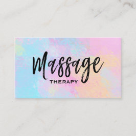 *~* Massagetherapeut Massagetherapie Abstrakt Visitenkarte
