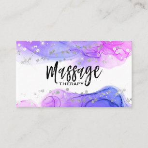 ** Massagetherapeut - Massagetherapie-Glitzer Visitenkarte