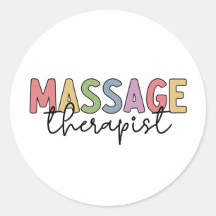 Massagetherapeut Massagetherapie Runder Aufkleber